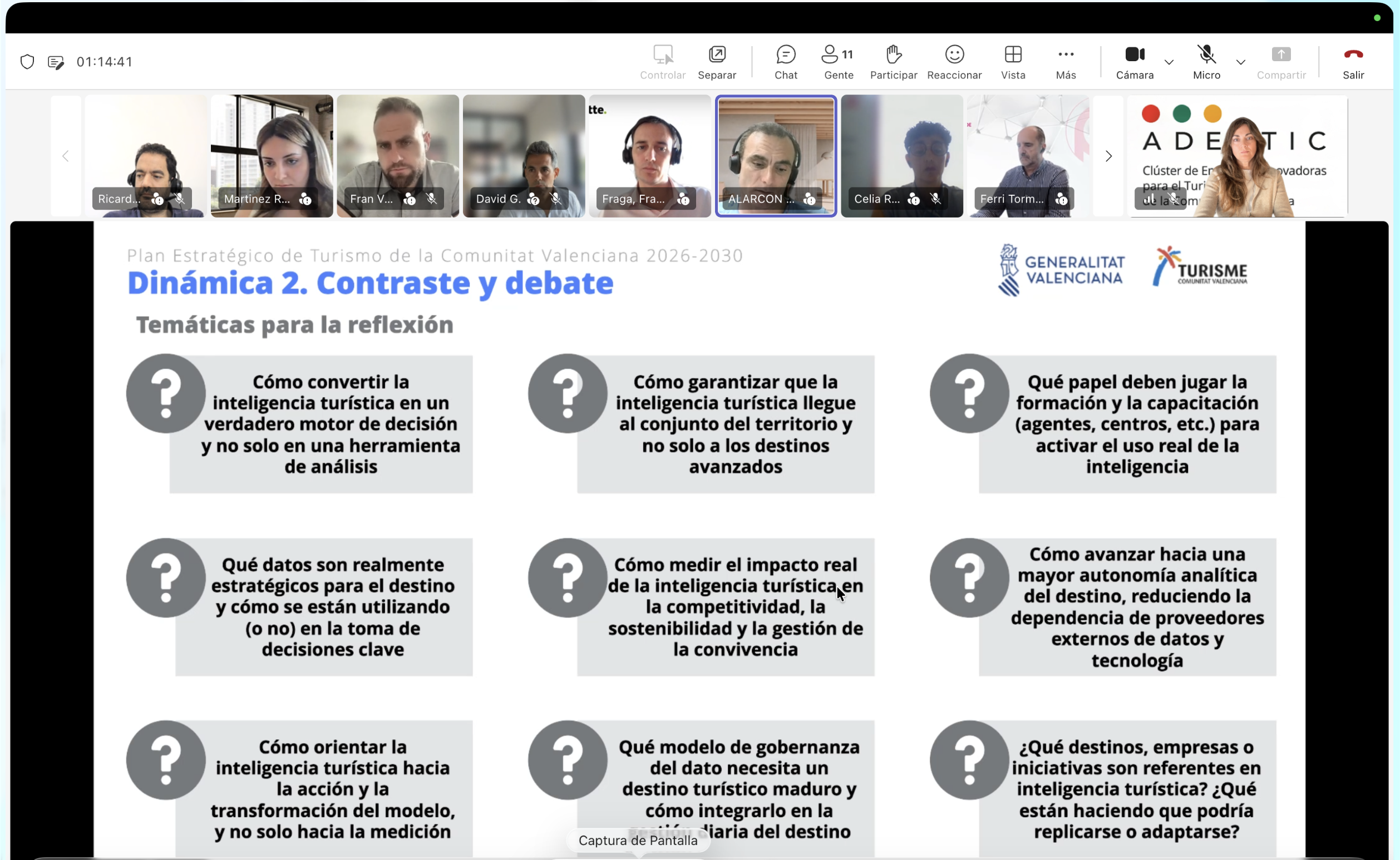 ADESTIC impulsa la inteligencia tur&iacute;stica en el nuevo Plan Estrat&eacute;gico de la Comunitat Valenciana 2026-2030