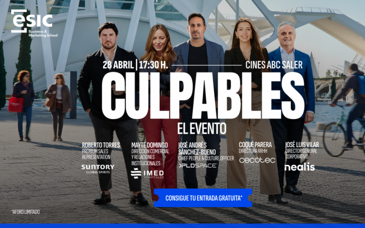 ESIC Valencia convierte un cine en punto de encuentro del talento y empresas con &ldquo;CULPABLES&rdquo;