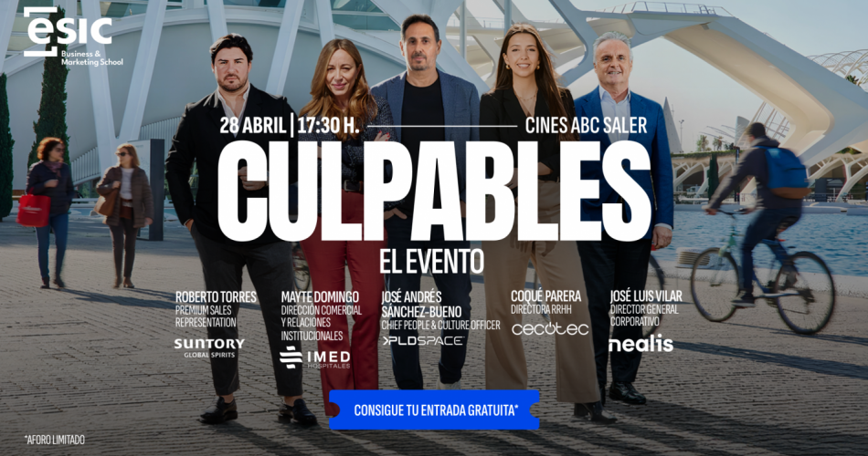 ESIC Valencia convierte un cine en punto de encuentro del talento y empresas con “CULPABLES”